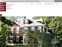 Tablet Screenshot of neclassichomes.com